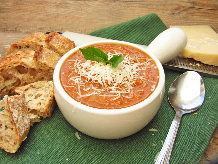 Roasted Tomato & White Bean Soup