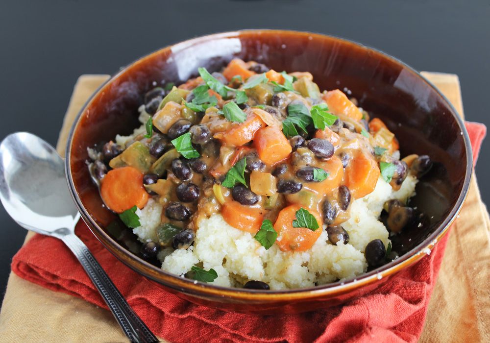 Kenyan Ugali with Peanut Stew