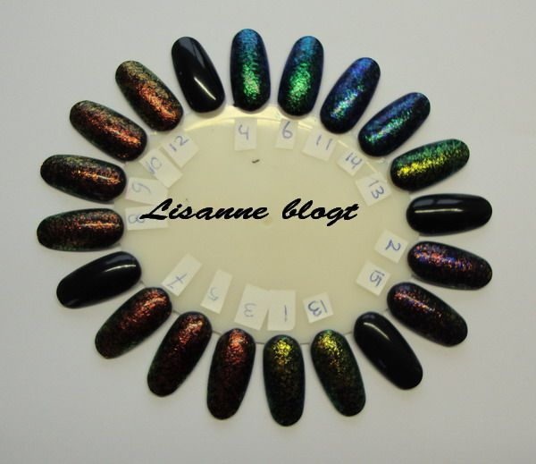 Golden Rose Scale Effect nailpolishes
