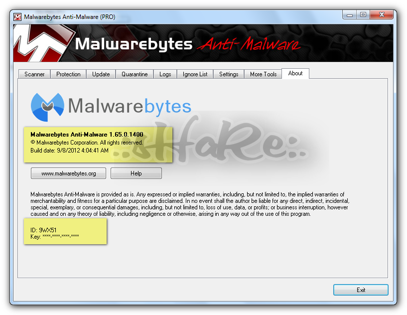 Thread: Malwarebytes Anti-Malware PRO 1.65.0.1400 - FULL + Serial