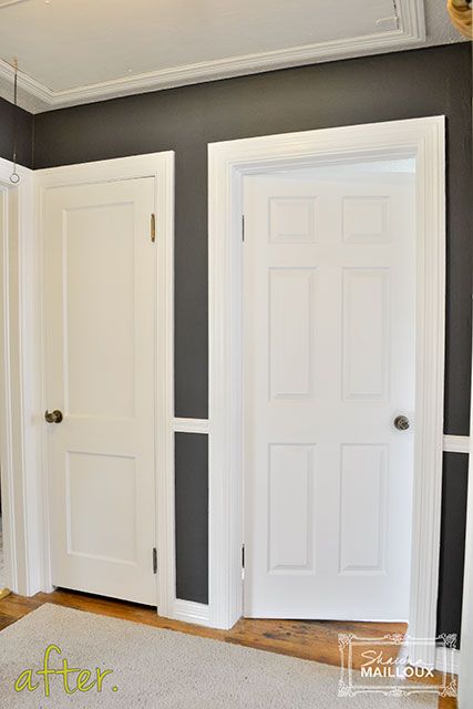 Charcoal Gray Hallway
