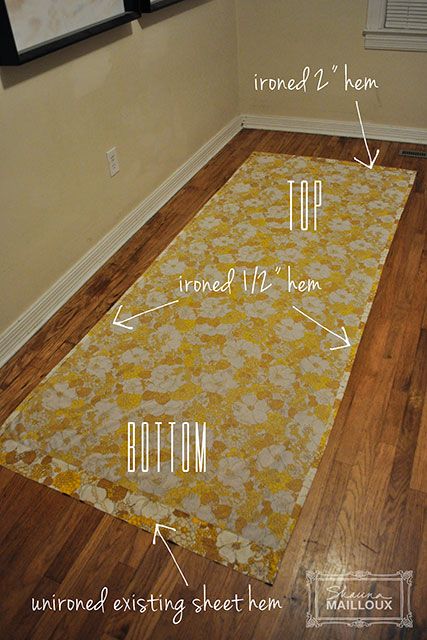 Upcycled Vintage Sheet Curtains