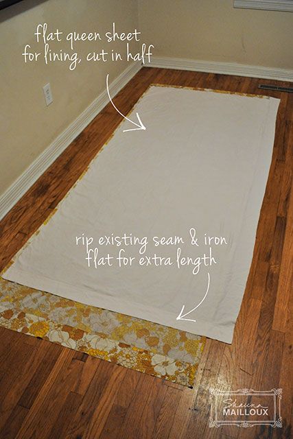 Upcycled Vintage Sheet Curtains