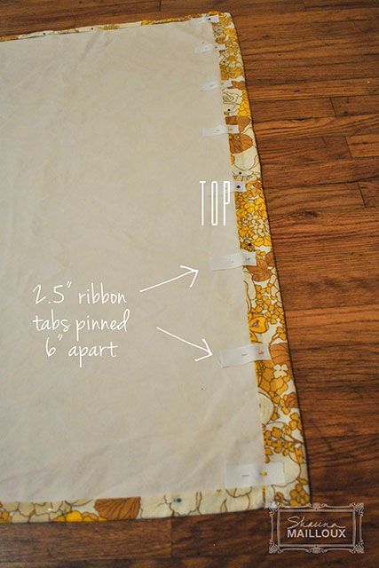 Upcycled Vintage Sheet Curtains