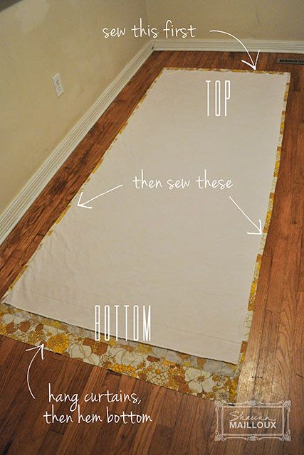 Upcycled Vintage Sheet Curtains
