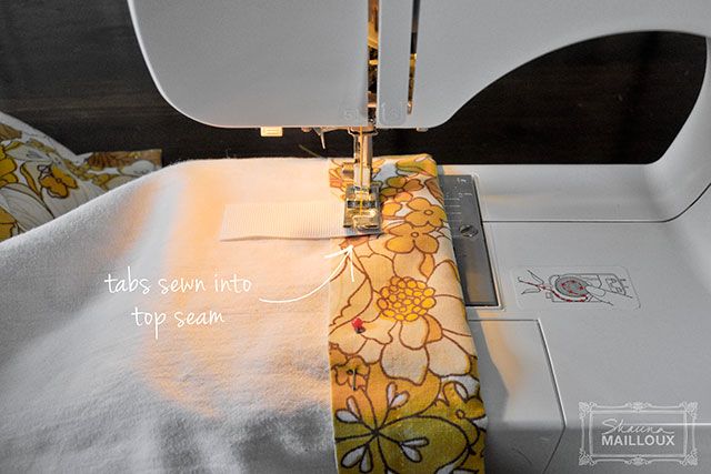 Upcycled Vintage Sheet Curtains
