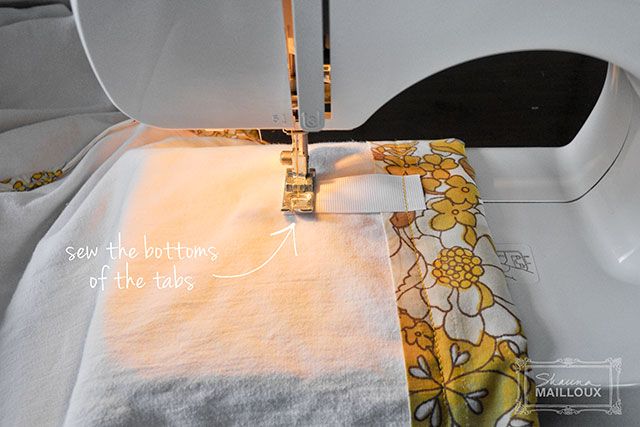 Upcycled Vintage Sheet Curtains