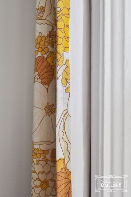 Upcycled Vintage Sheet Curtains