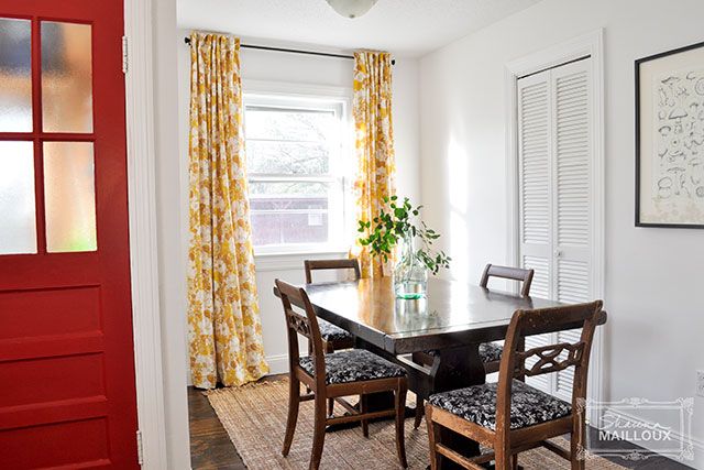 Upcycled Vintage Sheet Curtains