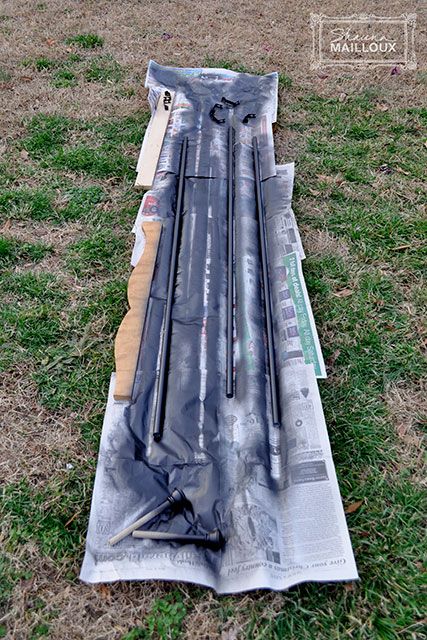 Curtain Rod Made from Electrical Conduit