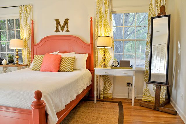 Salmon Chartreuse Bedroom Beautiful Matters