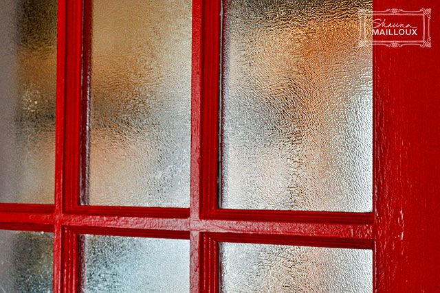 Vintage-Red Kitchen Door