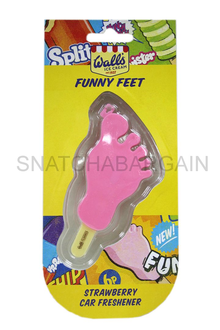 WALL'S RETRO STRAWBERRY FUNNY FEET ICECREAM LOLLIES HANGING CAR AIR FRESHENER eBay