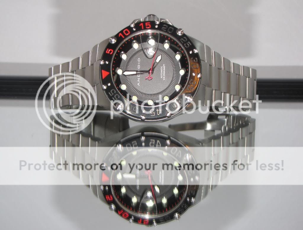 ANDROID DIVEMASTER ENFORCER 25 JEWEL SWISS ETA 2824 AUTOMATIC WATCH 