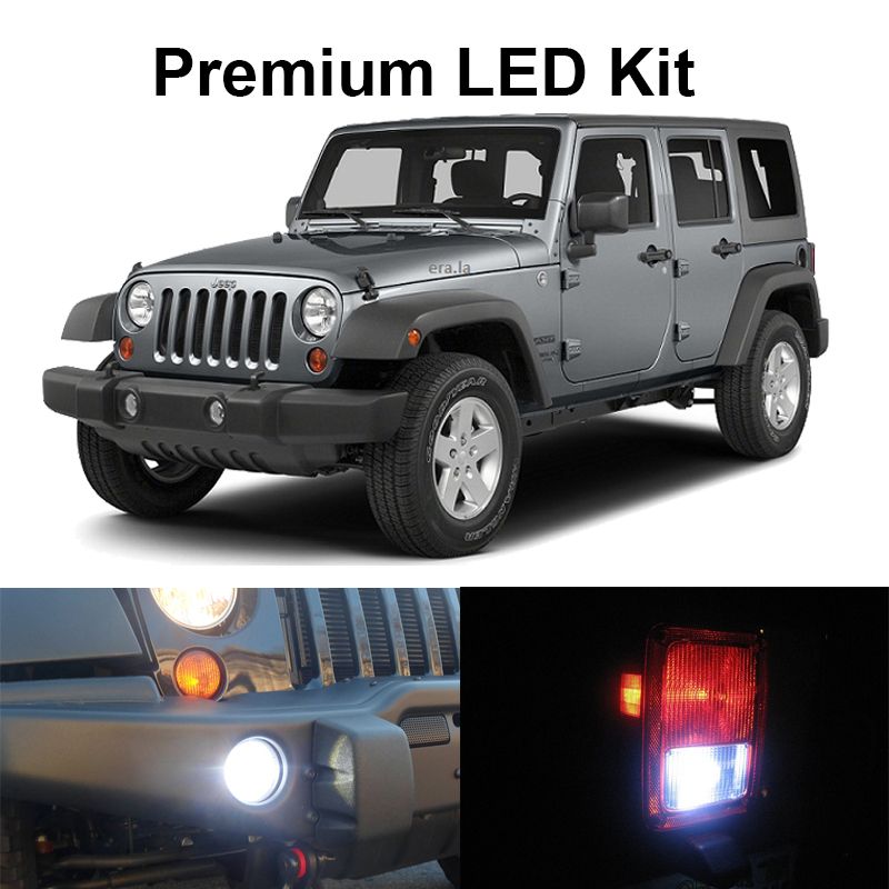 Details About 10 X White Led Interior Bulb Fog Reverse Tag Lights For 2010 2017 Jeep Wrangler