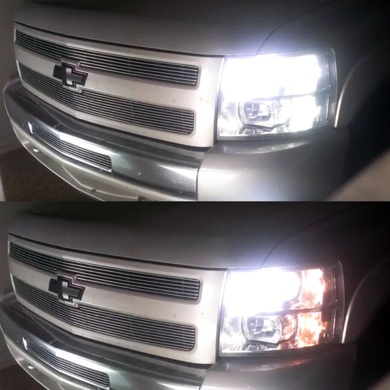 4X White//amber switchback Turn Signal LEDs /& resistors 2007-2013 GMC Sierra