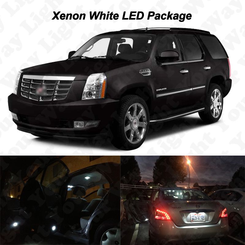 Details About 18 X 6000k White Led Interior Bulbs License Plate Lights For Cadillac Escalade