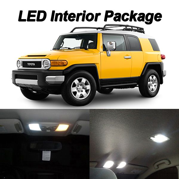 8 X White Led Interior Light Bulbs Package For 2007 2014 Toyota Fj