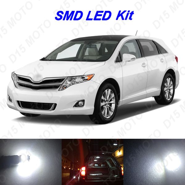 Details About 10x Ultra White Led Lights Interior Bulbs Package Kit For 2009 2015 Toyota Venza