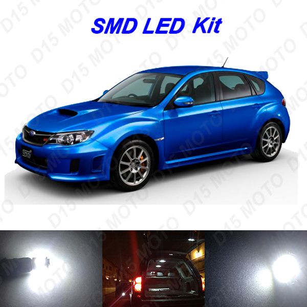 Details About 12 X White Led Interior Bulbs Fog Reverse Tag Lights For 2011 2014 Wrx Sti Hatch