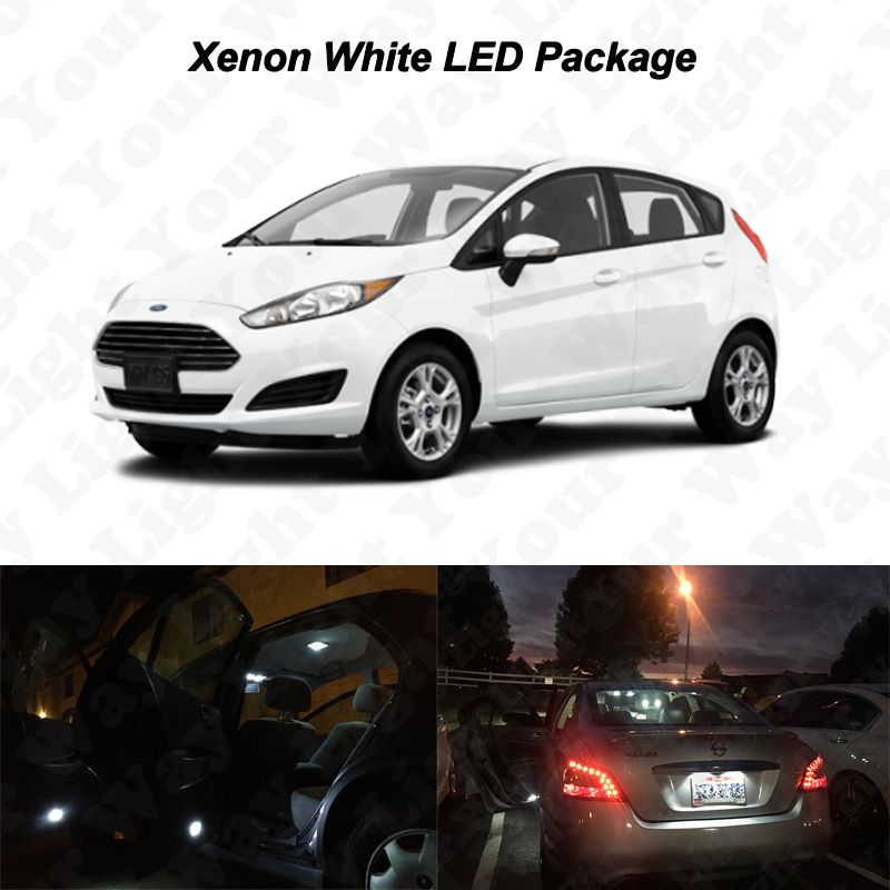 Details About 9 X White Led Interior Bulbs License Plate Lights For 2011 2015 Ford Fiesta St