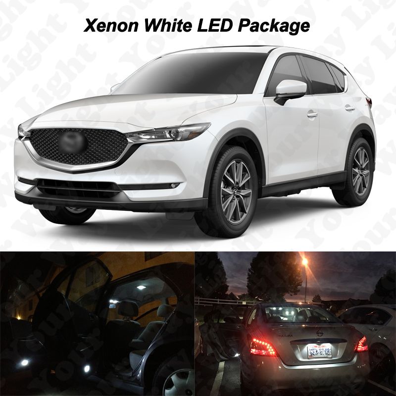 Podrobnye Svedeniya O 9 X White Led Interior Bulbs License Plate Lights For 2017 Mazda Cx 5