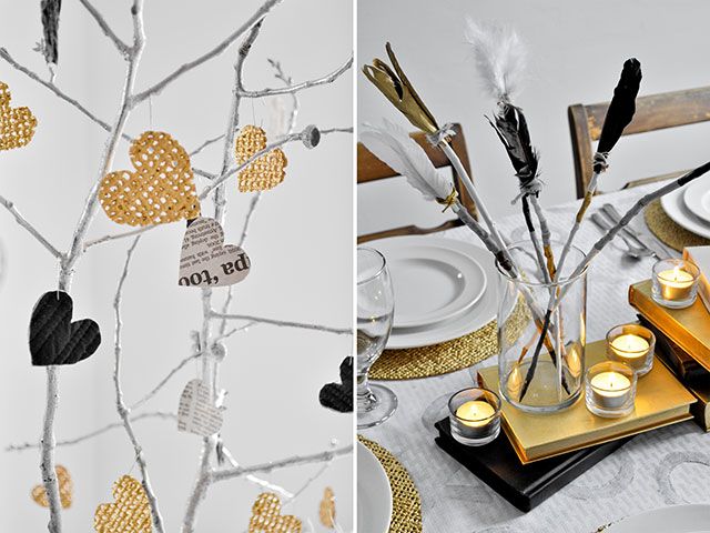 Modern Wintery Valentineu0027s Day Tablescape
