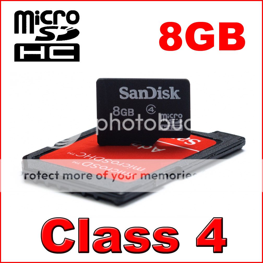 San disk 8GB Class 4 Micro SD SDHC MicroSD Memory Card 8 G GB